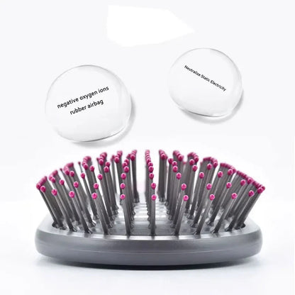 Girls Airbag Hairbrush — Wet & Curly Hair Detangling Comb, Scalp Massage Tool for Salon Styling