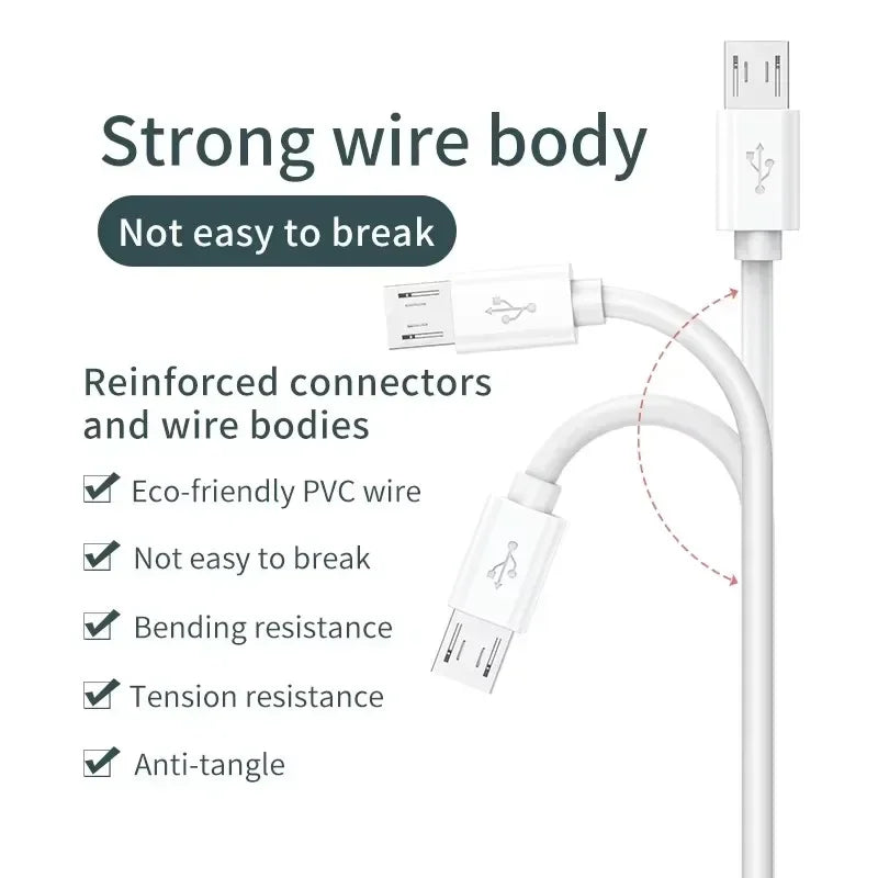 Ultra Long Micro USB Charging Cable 1m/5m/8m/10m – Extended Power Cord for Xiaomi, Mijia, IP Camera & Android Devices Charging Wire