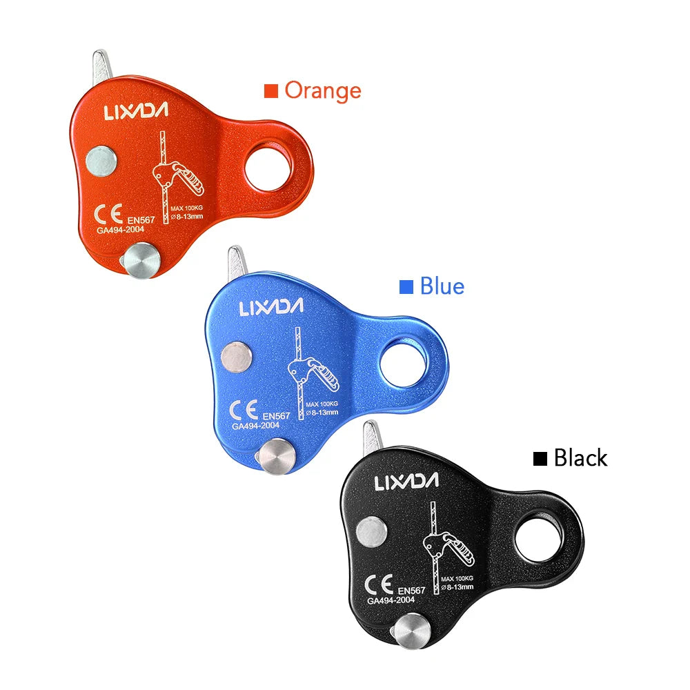 Climbing Ascender Belay Device – Arborist Rope Protection Grip for 8-13MM Outdoor Mountain Climbing Rigging