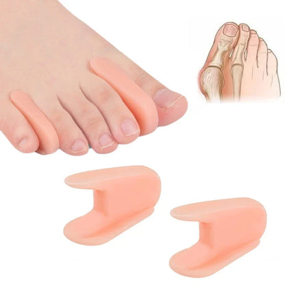 Gel Toe Separators for Bunion Relief - Silicone Hallux Valgus Corrector & Toe Straightener