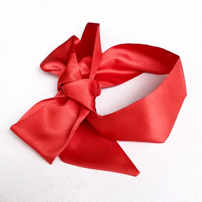 Silk Eye Sleep Mask — Satin Ribbon Blindfold, Cute & Sexy Eye Cover for Women, High-Quality Gift Surprise