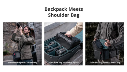 PGYTECH OneMo 2 Camera Backpack – Waterproof Shoulder Bag for Canon, Fuji Cameras & 16" Laptop
