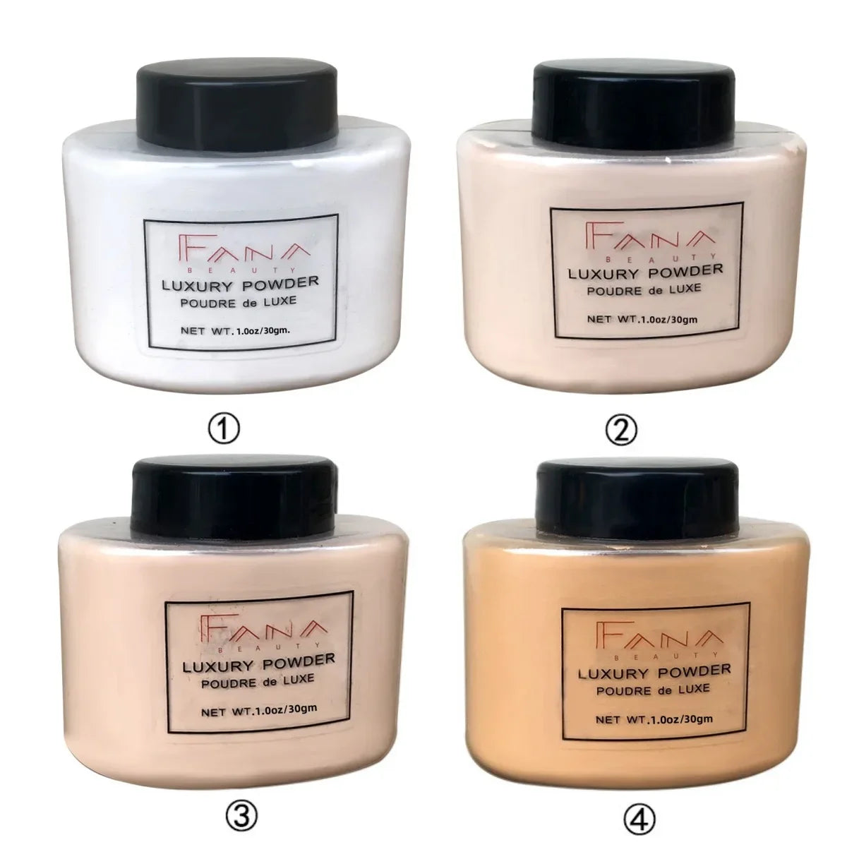 4 Colors Luxury Banana Setting Powder – Long-Lasting, Waterproof & Oil-Control Face Powder