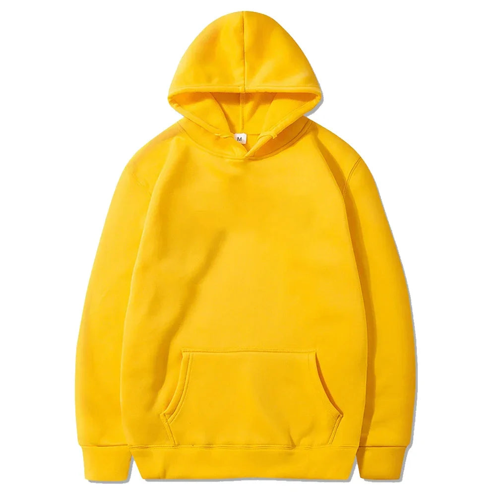 Men’s & Women’s Oversized Hoodies — Casual Fleece Pullover Sweatshirts Warm Spring Autumn Tops Black & Multi-Color