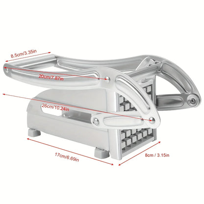 Multifunction Stainless Steel Manual Vegetable Cutter – Potato, Cucumber, and Fruit Slicing Machine