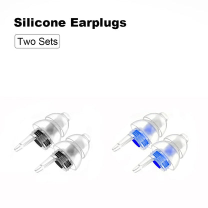 HUAK High Fidelity Silicone Ear Plugs - Reusable Noise Reduction for Sleep, Study, Work, Music, Motorcycle & Swimming