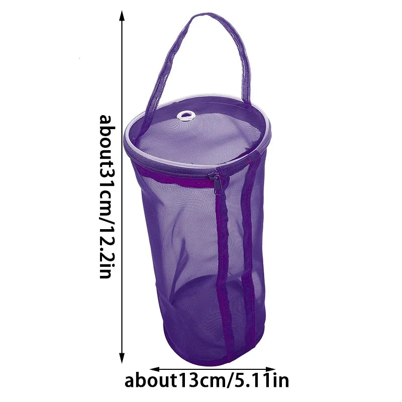 Portable Yarn Storage Bag - Hollow Mesh Knitting and Crochet Yarn Handbag Organizer for Weave Tools and Sewing Accessories
