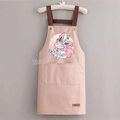 Pokémon Pikachu Waterproof & Oil-Resistant Apron — Durable Kitchen Cooking Workwear for Adults
