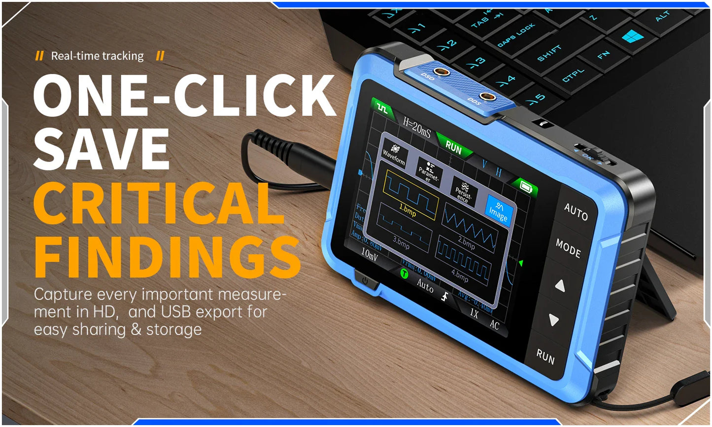 FNIRSI DSO510 DSO152 DSO153 Mini Handheld Digital Oscilloscope | 2-in-1, 48MS/s, 10MHz Bandwidth for Electronic Repair