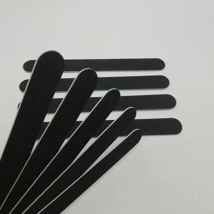 5/10/50PCS Professional Double-Sided Nail Files – 100/180 Grit Black Emery Boards for Salon & Home Nail Care