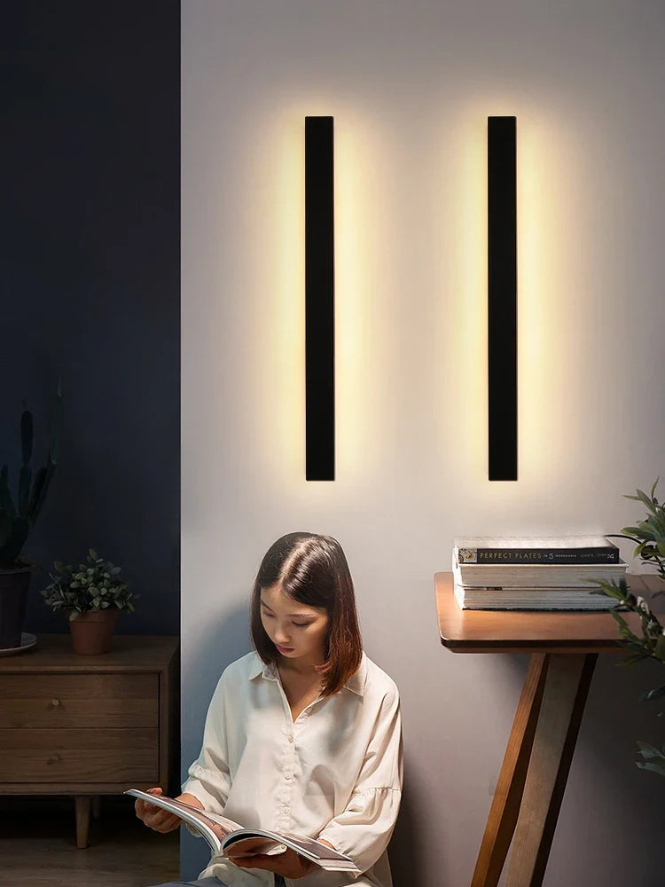Waterproof Outdoor Wall Light – LED Garden Lamp, Modern Nordic Style for Living Room & TV Background, IP65, 110/220V Wall Washer