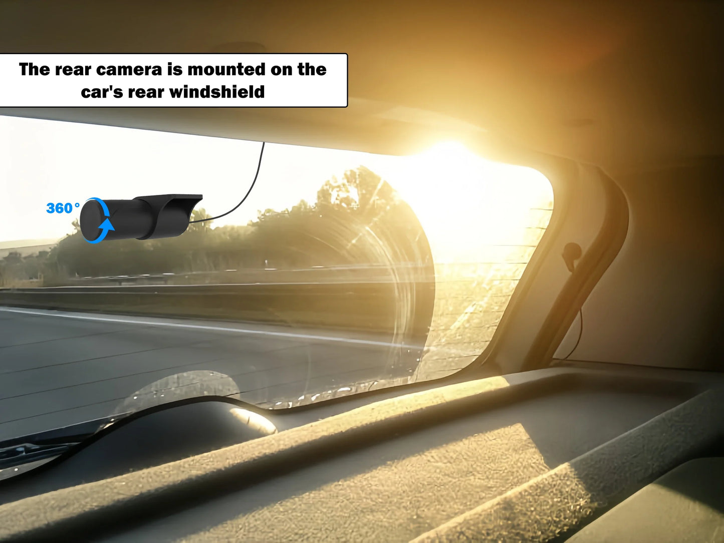 Aprilboy K6 4K WIFI Dash Cam - Front & Rear Dual Lens, 1080P Night Vision, Parking Monitor, Mini Car DVR