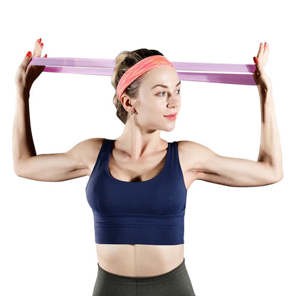 Get Fit Anywhere: Elastic Resistance Bands for Home Training, Yoga, Pilates, Crossfit - Stretching Workout Gym Equipment for Versatile Fitness Routines