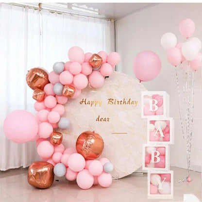 Transparent Letter Balloon Box - Ideal for Baby Showers, Birthdays, and Weddings - Party Supplies for 1st Birthdays and More!