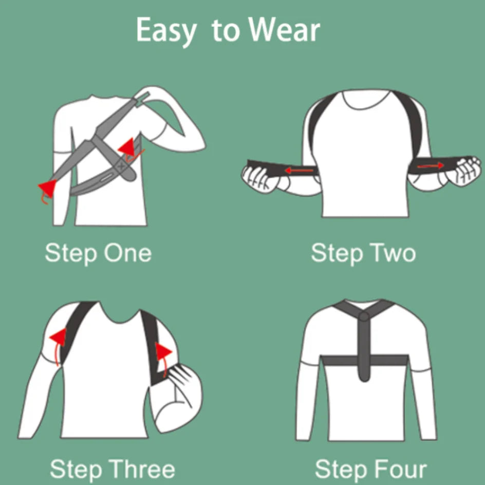 Adjustable Back & Shoulder Posture Corrector Belt — Clavicle & Spine Support for Home, Office & Sports | Upper Back & Neck Brace