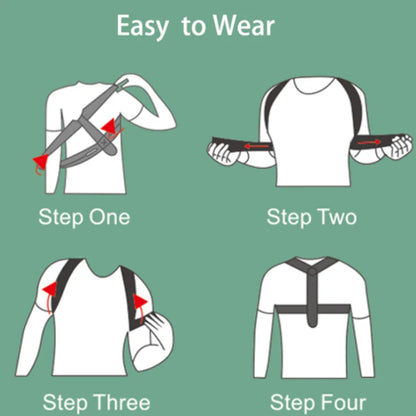 Adjustable Back & Shoulder Posture Corrector Belt — Clavicle & Spine Support for Home, Office & Sports | Upper Back & Neck Brace