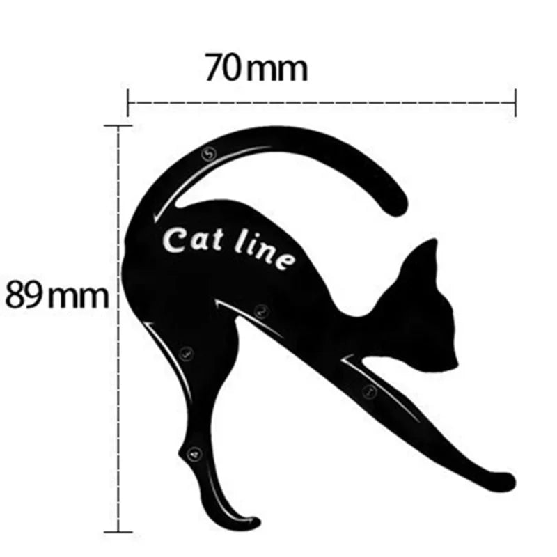 2pcs Cat-Eye Eyeliner Stencil Set – Eyeliner Stamp Templates for Precise Makeup Application