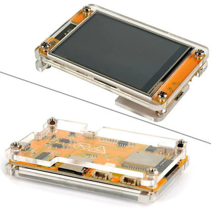 2.8" ESP32-2432S028R TFT LCD Module – ILI9341 Resistive Touchscreen Display with ESP-WROOM-32 Development Board & Acrylic Case