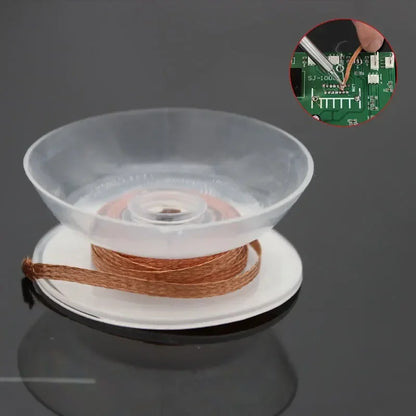 Desoldering Braid Wick — Solder Remover Wire 1–4mm, 1.5M Flux Cord for BGA Repair Tool