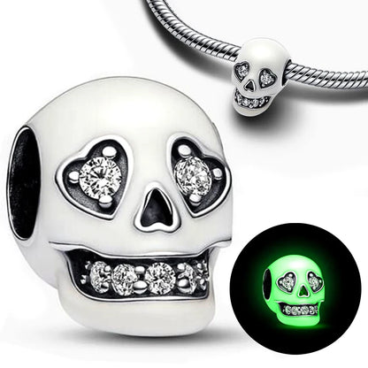 Chameleon Luminous Firefly & Butterfly Silver-Plated Charms - 925 Silver for DIY Bracelet Jewelry Making