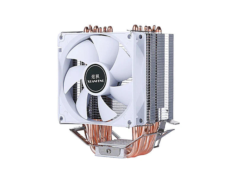 CPU Cooling Fan with Air-Cooled Radiator – Compatible with LGA2011, 115x, 1200, 1700 & AMD