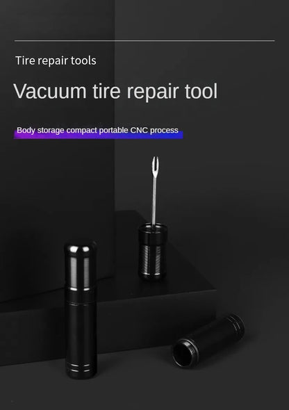 Bike Tubeless Tire Repair Kit — Slug Plug Stopper with Rubber Bacon Strips & Insertion Tool for MTB & Road Bikes