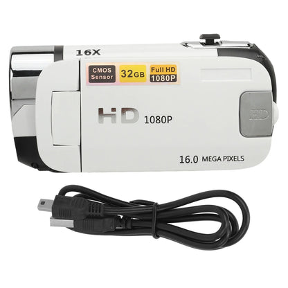 D90 1080P 16MP Digital Camera – 2.4" Rotatable Screen, 16X Zoom, HD Video Recorder with Fill Light