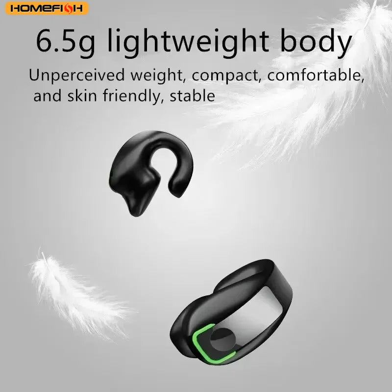 Bluetooth Clip-On Mono Earbud – Mini Wireless TWS In-Ear Bone Conduction Business Earphone (GD28)
