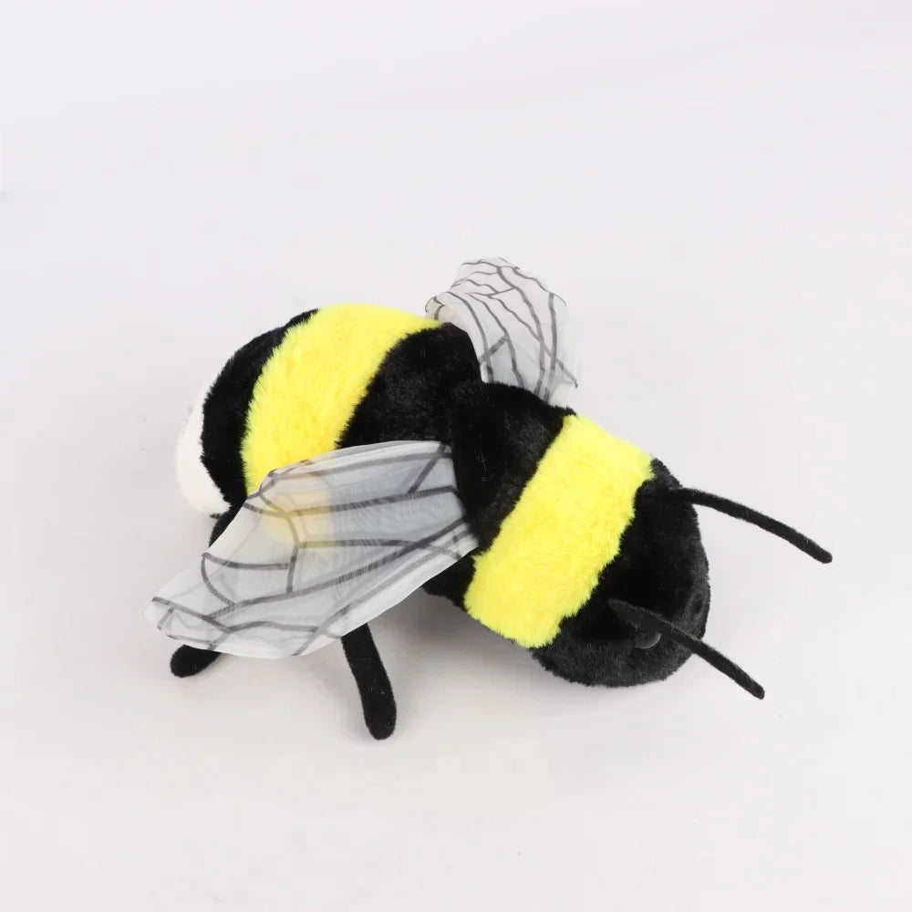 Lifelike Bee Plush Toy – Soft Stuffed Honeybee for Kids, Insect Lovers & Home Decoration (2 Sizes)