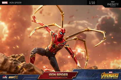 ZD Toys Spider-Man No Way Home 1/10 Action Figure – Peter Parker Gold Black Red Marvel Legends Collectible Toy