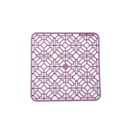 Food-Grade Silicone Hollow Insulation Mat – Non-Slip Kitchen Sink Protector & Desktop Table Mat