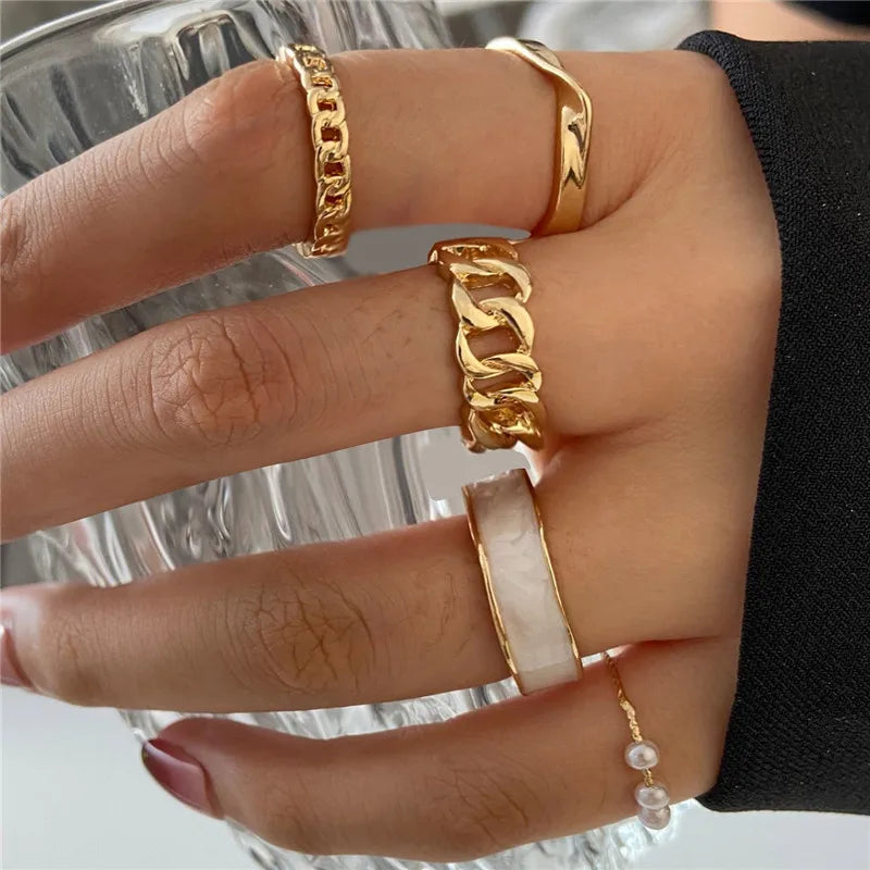 Women’s Silver Crystal Ring Set – Cubic Zirconia Moon, Arrow, Flower & Heart Wedding Fashion Jewelry