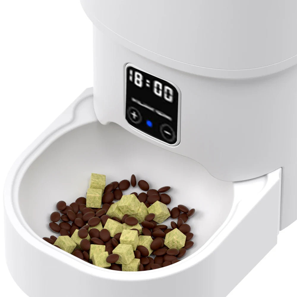 4L WiFi Smart Pet Feeder – Automatic Cat & Dog Food Dispenser (No 5V 1A Plug)