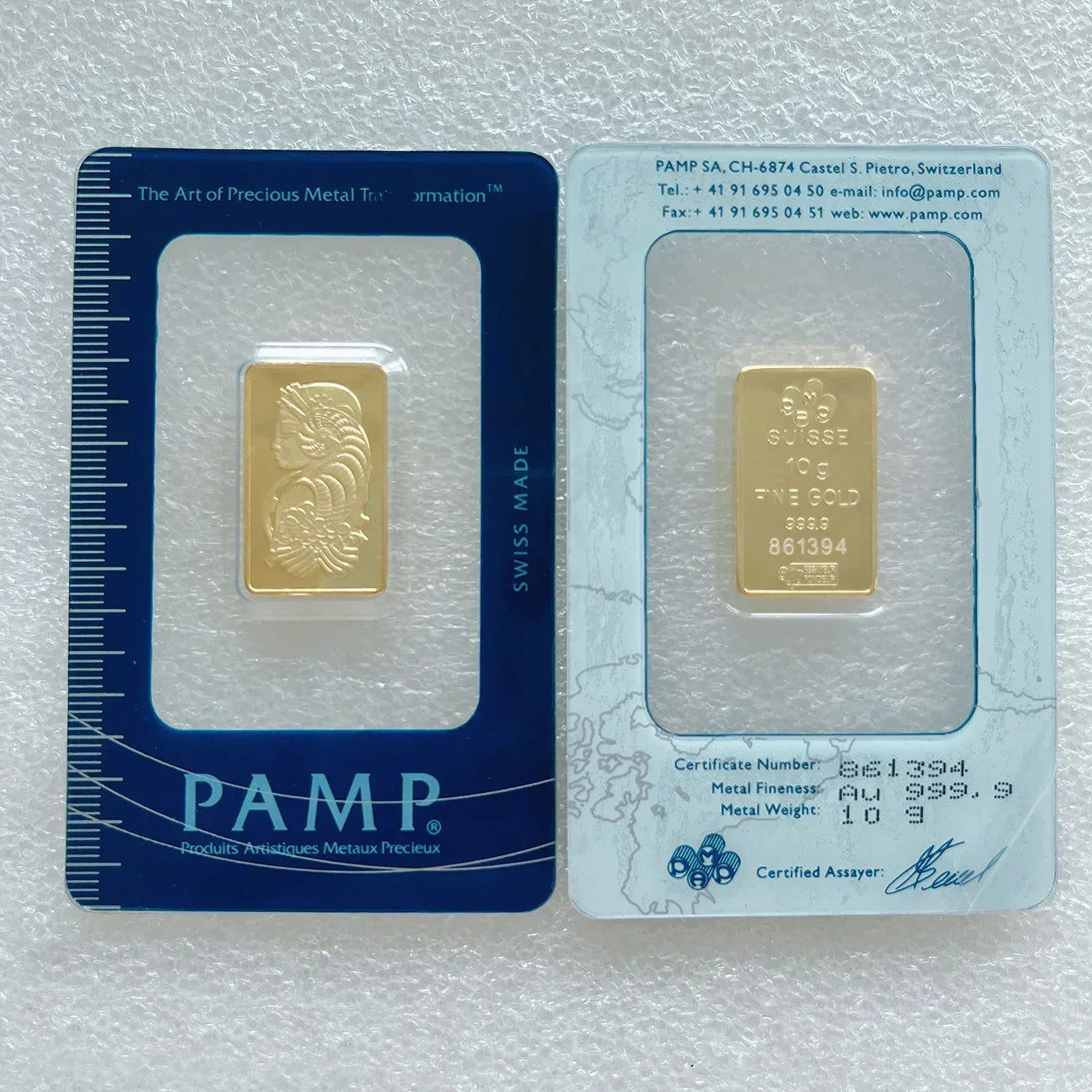 24K Gold Plated Copper Bar – 1g-100g Sealed Bullion Ingot, Non-Magnetic Golden Craft Gift
