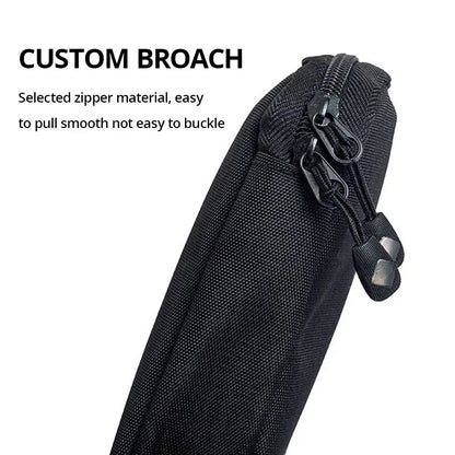 Portable Electronic Accessory Organizer: Black Green Storage Bag for USB Cables, Chargers & More - Waterproof Travel Case