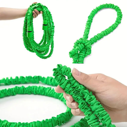 25FT–200FT Expandable Garden Hose – Lightweight Durable Watering Tool with 7-Function Spray Gun