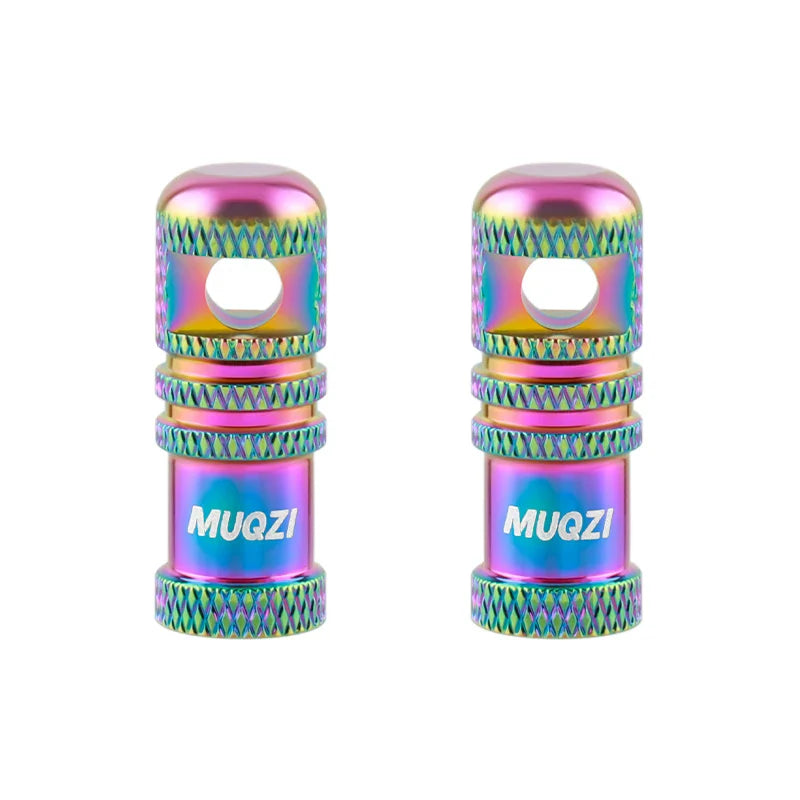 MUQZI 2/4PCS Presta Valve Caps with Core Remover — MTB Tubeless Tire Valve Stem Accessories