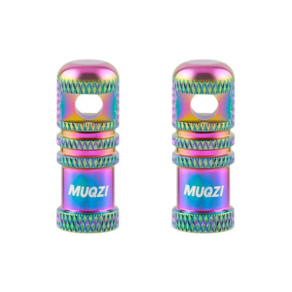 MUQZI 2/4PCS Presta Valve Caps with Core Remover — MTB Tubeless Tire Valve Stem Accessories