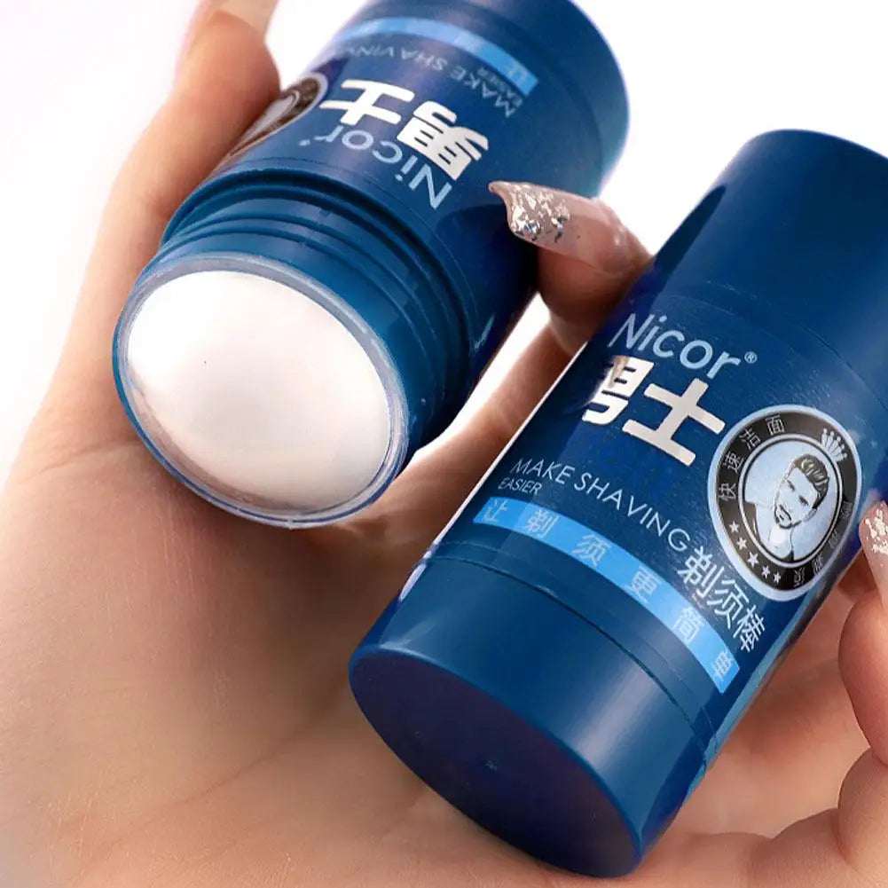 1/2/3PCS Mint Scent Men’s Shaving Cream Stick – Rich Foam 2-in-1 Shaving & Cleansing Hydrating Beard Cream