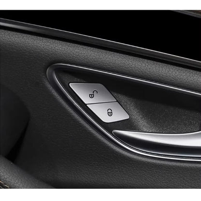 Mercedes-Benz C/E/GLC/Vito ABS Door Lock Button Cover – W205 W213 X253 W447 Car Interior Lock/Unlock Sticker Accessories