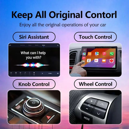 2-in-1 Wired to Wireless CarPlay & Android Auto Adapter – Fast Connect Smart Dongle for Toyota, Mazda, Benz, Audi