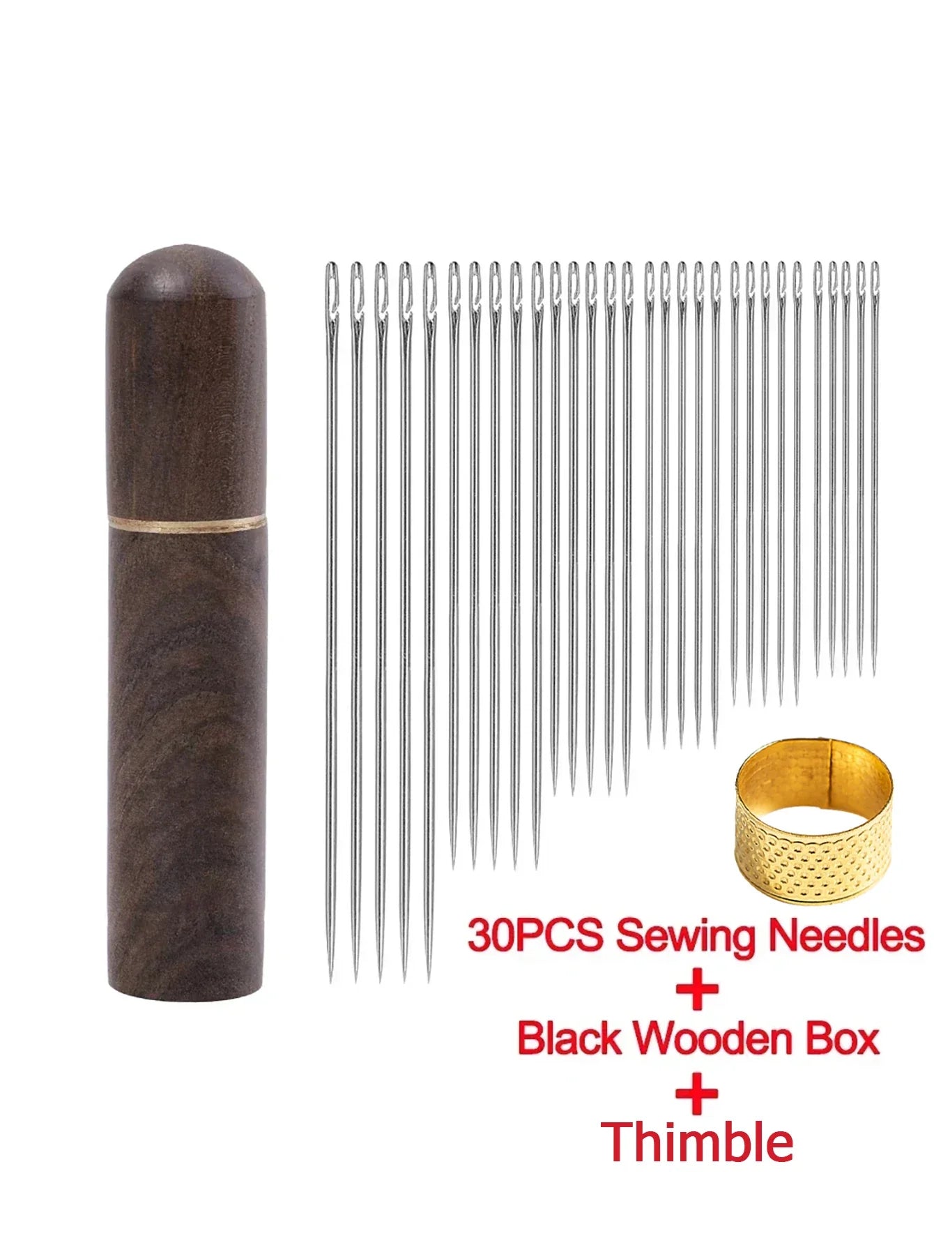 Side Hole Blind Sewing Needles – Stainless Steel Self-Threading Hand Sewing Pins for DIY & Home Use
