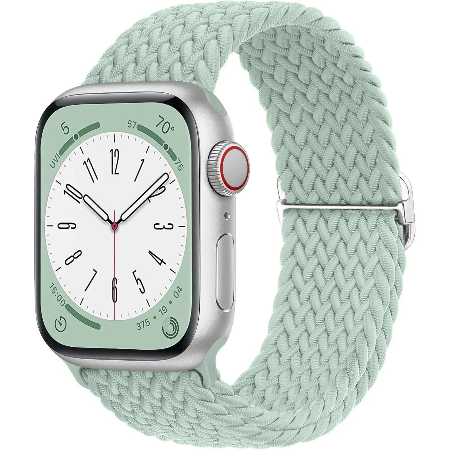 Braided Solo Loop Apple Watch Band – Stretch Nylon Bracelet Strap for Series SE, 6–11 & Ultra 2 (40mm–49mm) Adjustable Correa