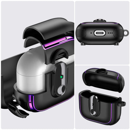 Armor Lock Earphone Case for AirPods – Shockproof TPU & PC Cover for AirPods 1, 2, 3, 4 & Pro 2, 2nd & 4th Gen