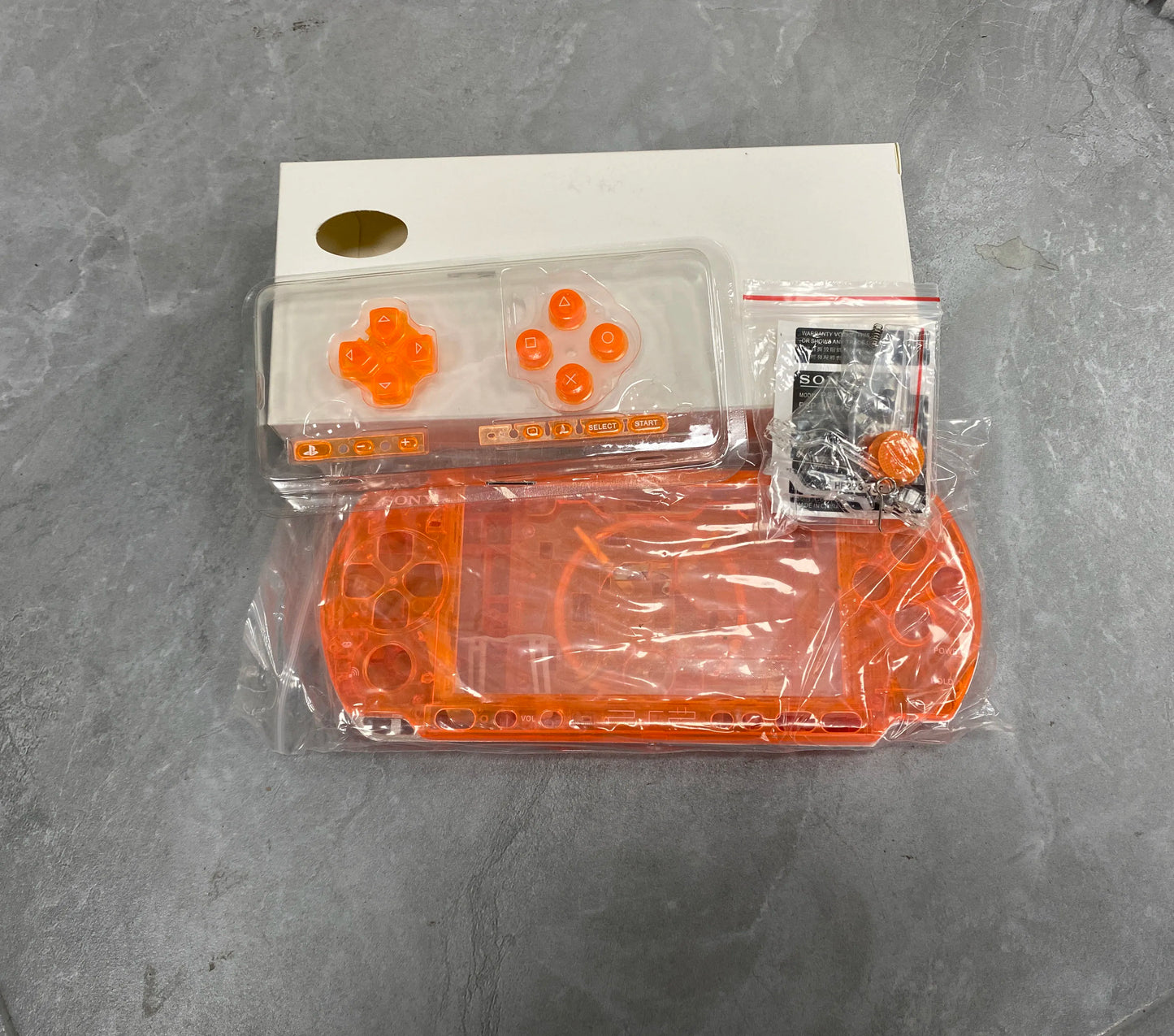 Replacement Faceplate Shell Case for PSP 3000 – Full Housing Cover with Buttons Kit for PSP3000 3006 3008