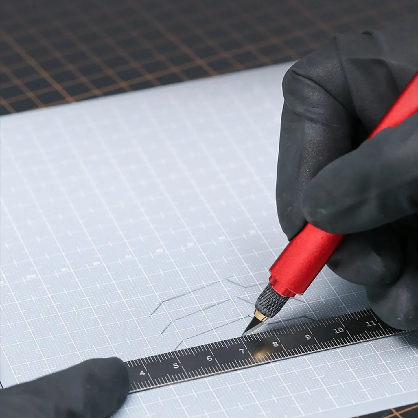 DSPIAE PC-GY Model Modification Plastic Sheets – 0.3/0.5/0.8/1.0mm 90×78mm DIY Hobby Model Building & Assembly Tools