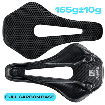 2024 RYET 3D Printed Carbon Bike Saddle — Ultralight Hollow MTB & Road Racing Cycling Seat Cushion