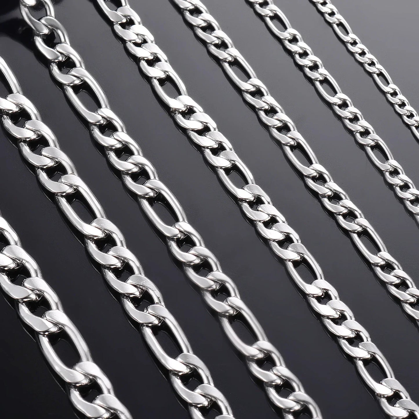 925 Sterling Silver Necklace — 2–12mm Width, 40–75cm Long Chain with Lobster Clasp for Men & Women, Engagement Jewelry