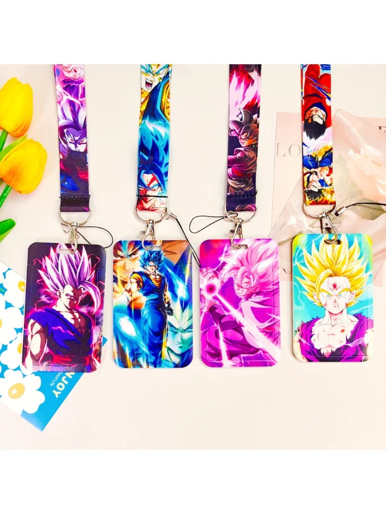 Japanese Anime Credential Holder Lanyard for Key, Card Badge, Gym Keychain Accessories
