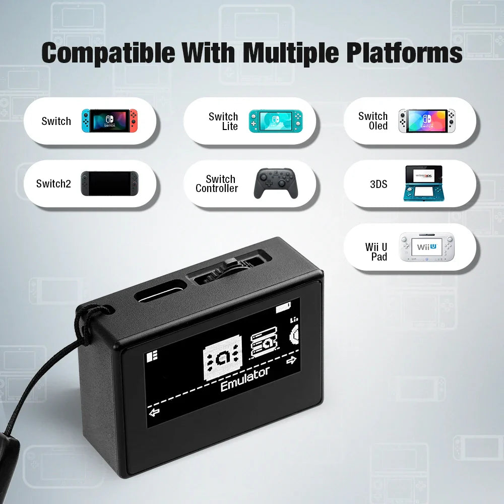 Pixl.js NFC Bluetooth Game Emulator – Compatible with Switch, Switch 2, Wii U & 3DS